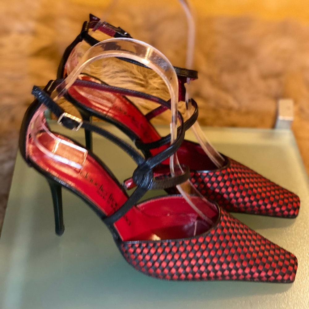 Claudio Fracassa Red & Black Heel